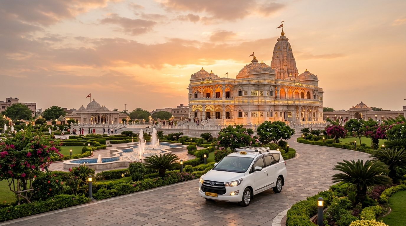 Jaipur to Mathura Vrindavan Taxi
